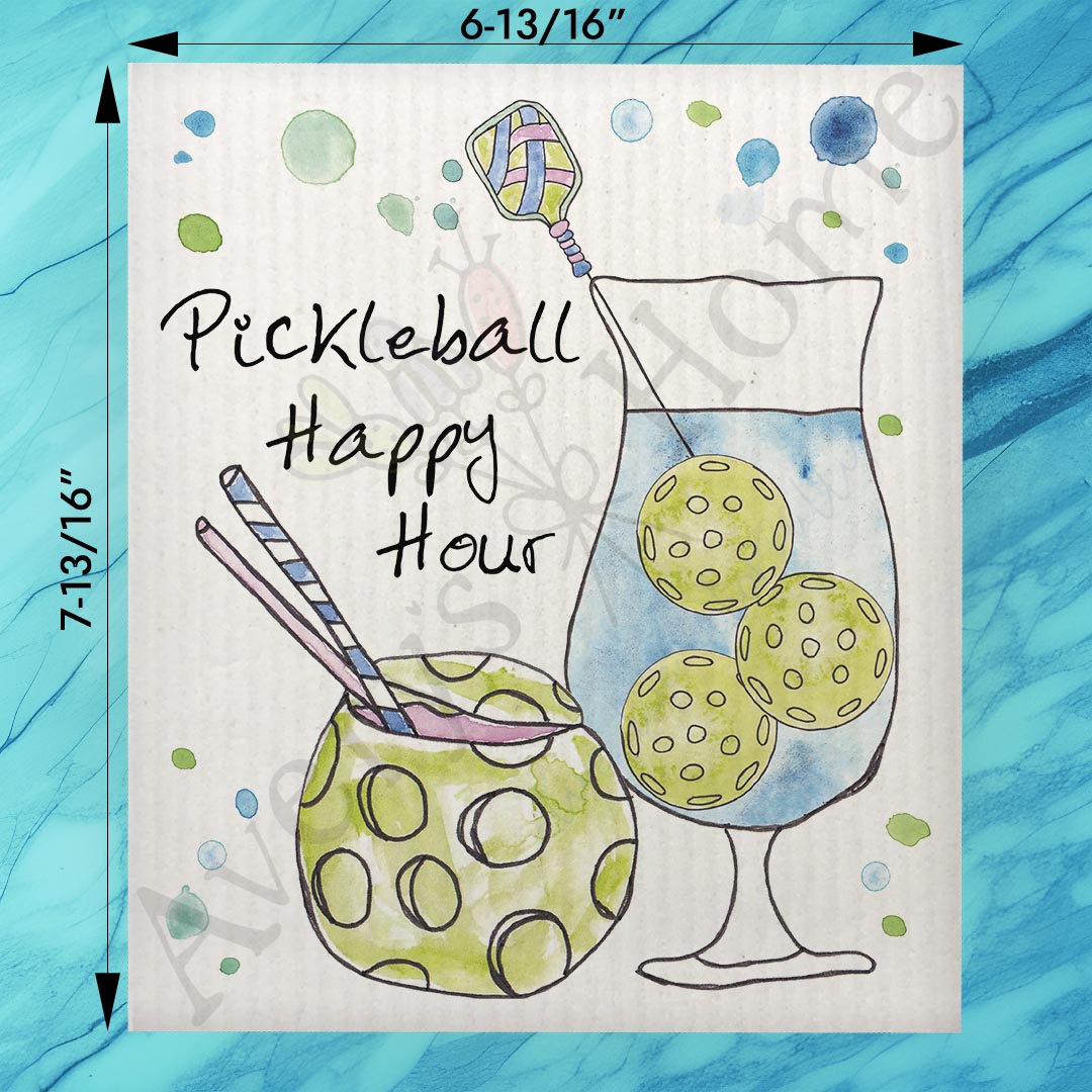 Happy Hour Swedish Dishcloth – Cocktail Time Gift