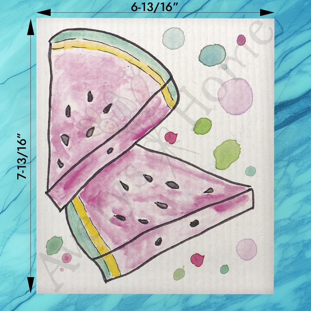 Watermelon Festival Swedish Dishcloth – Summer Fruit Decor