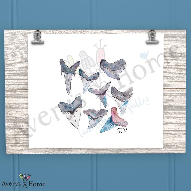 Shark Teeth 16oz Frosted Glass