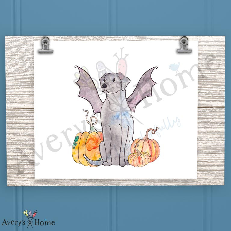 Bat Dog Costume 16oz Frosted Glass – Halloween Pup Parade