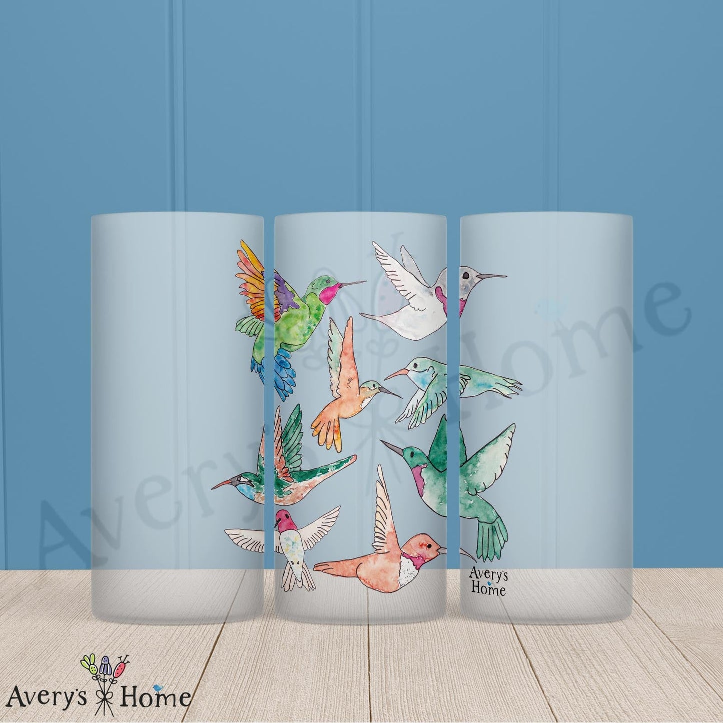 Hummingbirds of North America 16oz Frosted Glass – Birdwatcher Gift