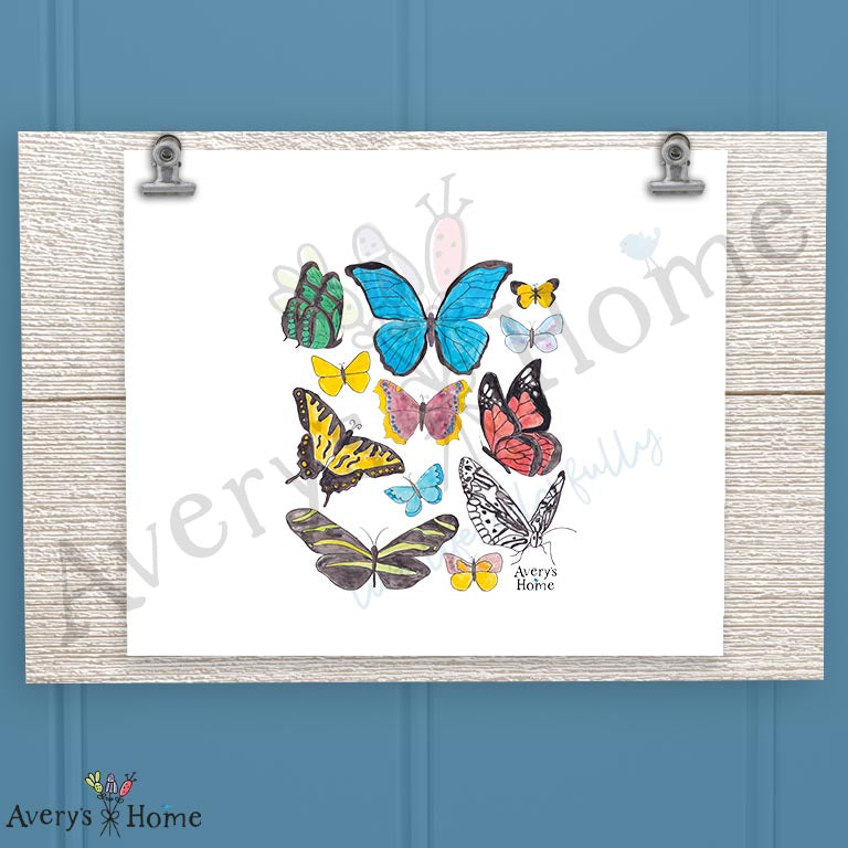 Butterflies of the USA 16oz Frosted Glass – Collector Garden Decor