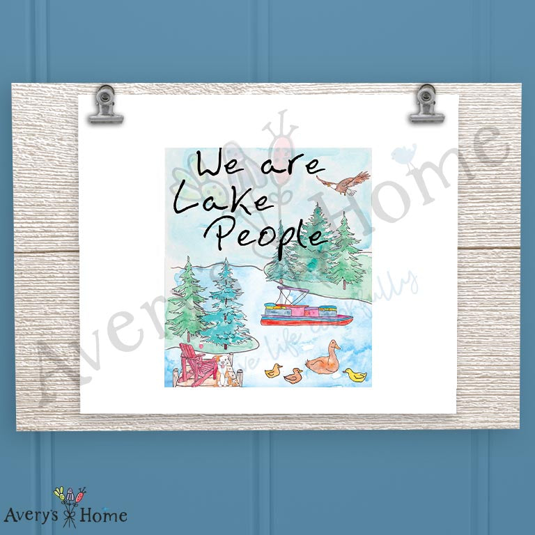 We Are Lake People 16oz Frosted Glass – Dog & Wine Humor