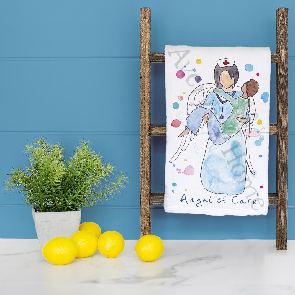 Angel of Care Tea Towel – Inspirational Gift