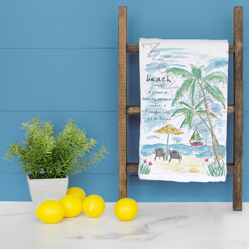 Beach Definition Tea Towel – Coastal Life Decor