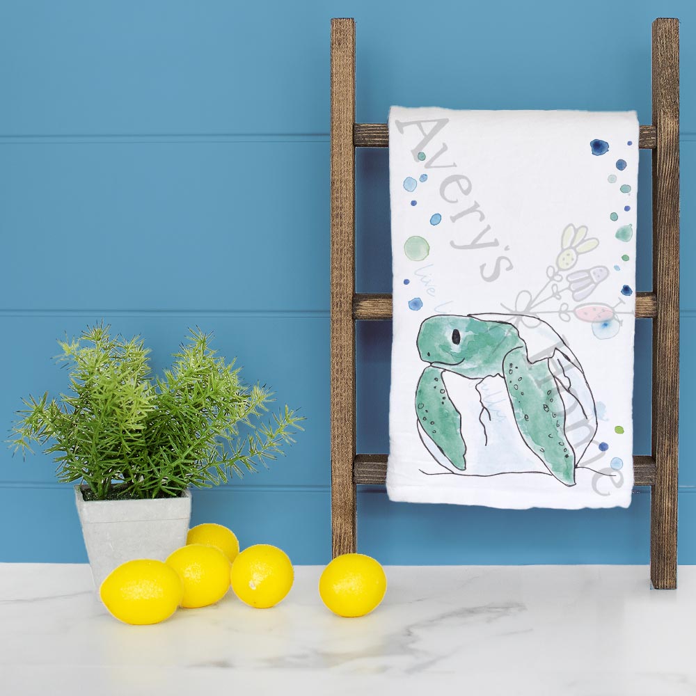 Turtle Egg Tea Towel – Whimsical Coastal Decor