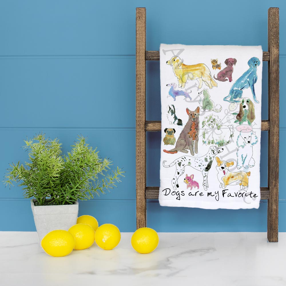 Dog Favorite Tea Towel – Funny Pet Parent Gift