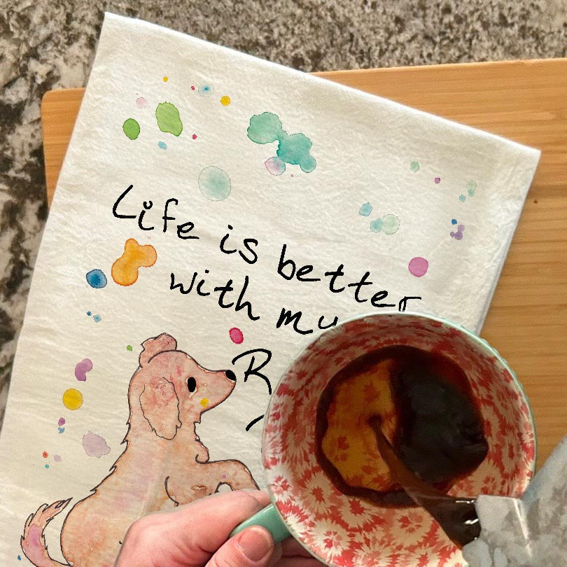 Rescue Puppy Dish Towel