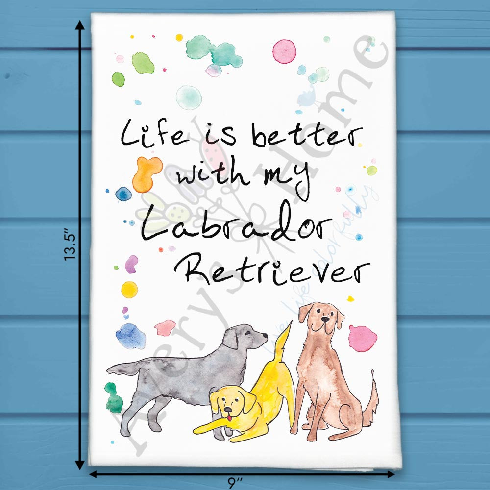 Labrador Tea Towel – Loyal Family Dog Gift