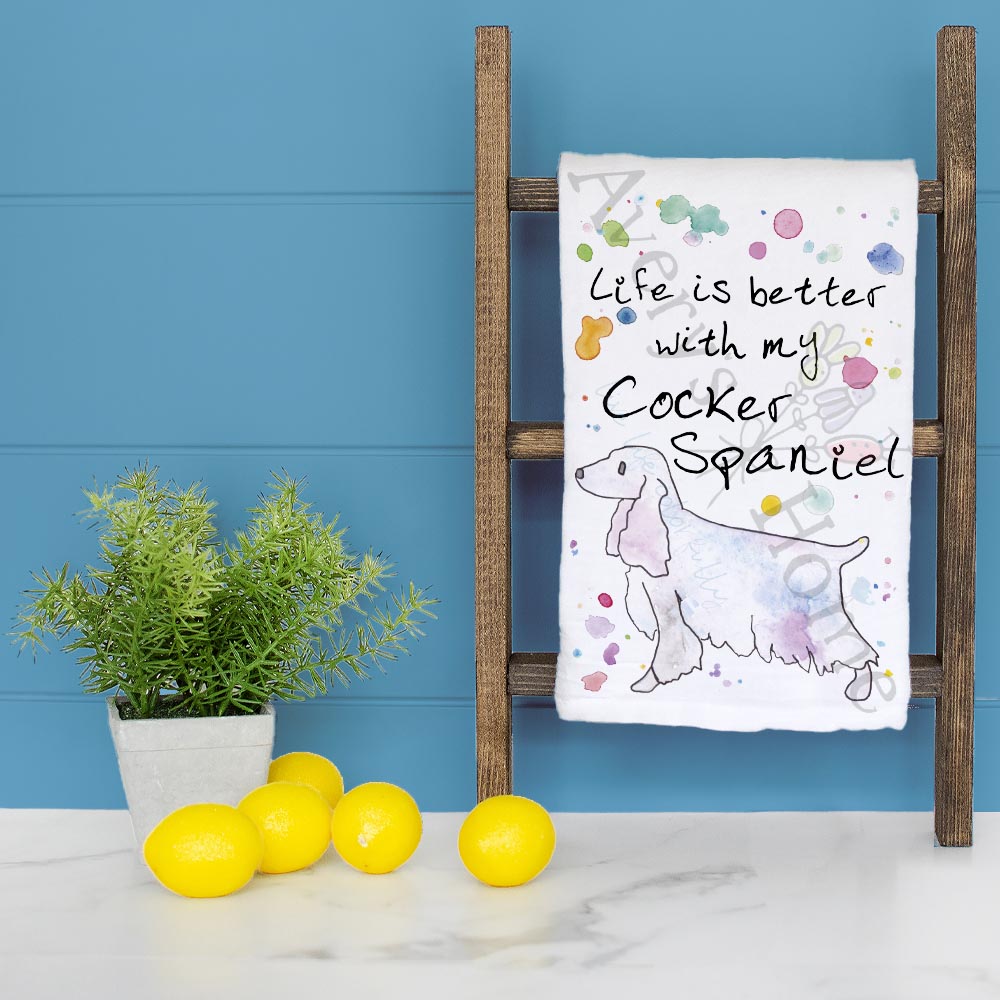 Cocker Spaniel Tea Towel – Floppy-Eared Friend
