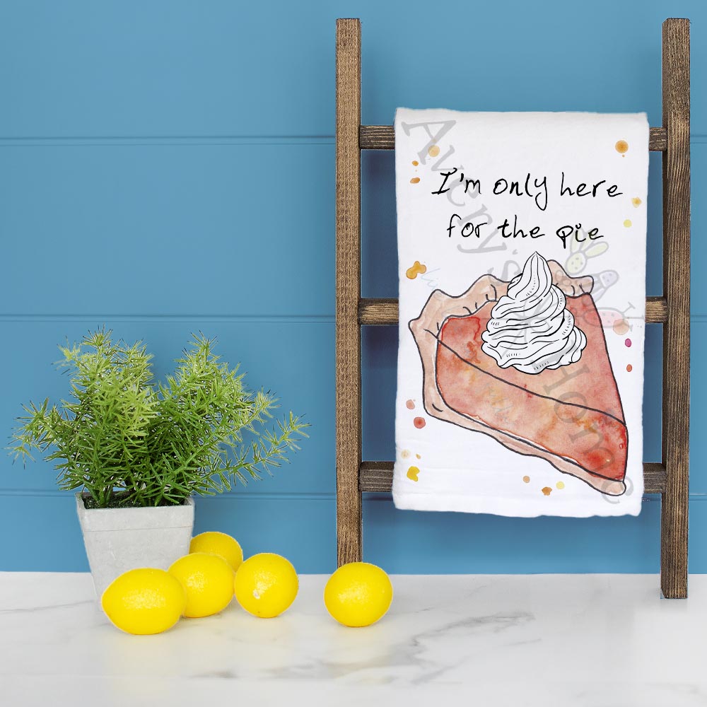Pumpkin Pie Tea Towel – Dessert Humor Decor