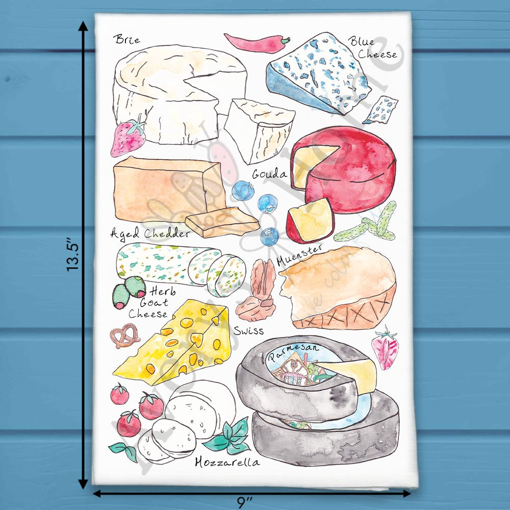 Cheese Lover Tea Towel – Entertaining Decor