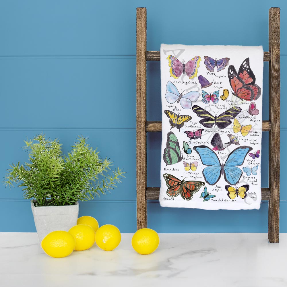 Butterflies of the USA Tea Towel – Collector Garden Decor