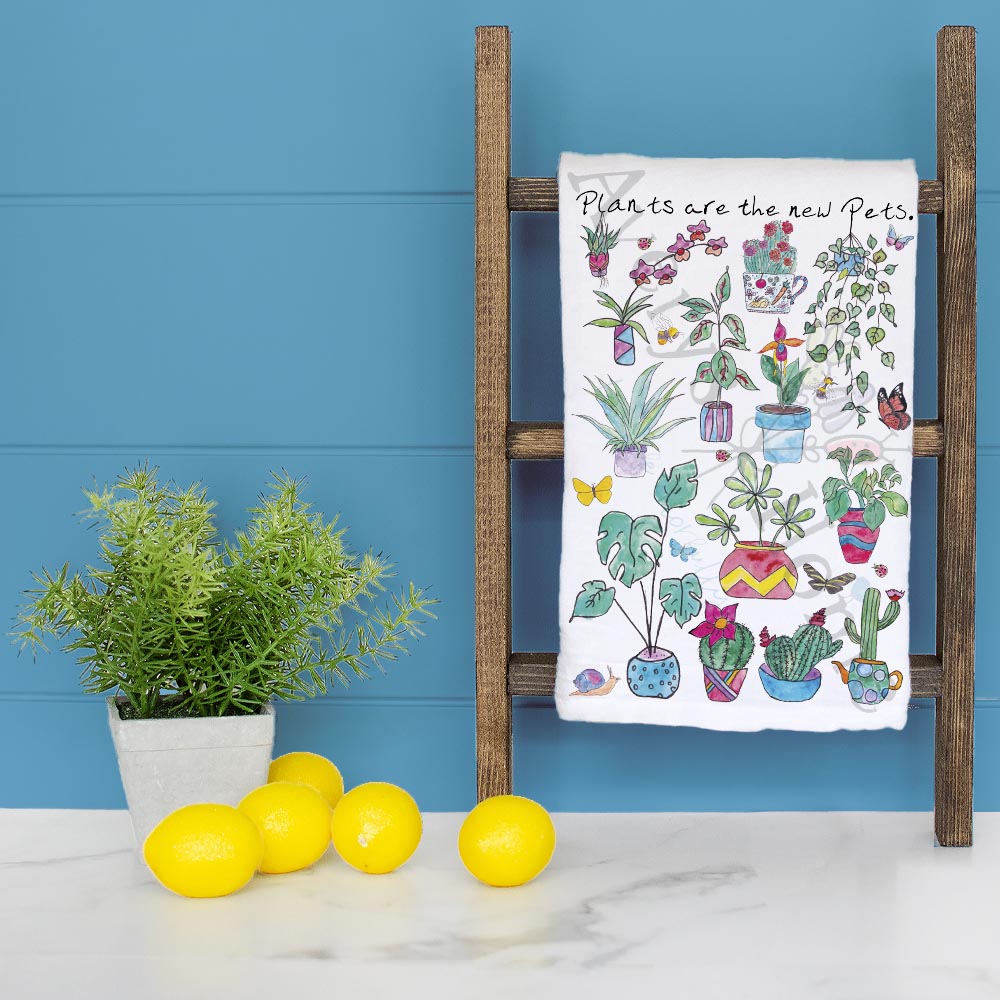 Plants Are the New Pets Tea Towel – Funny Plant Parent Gift