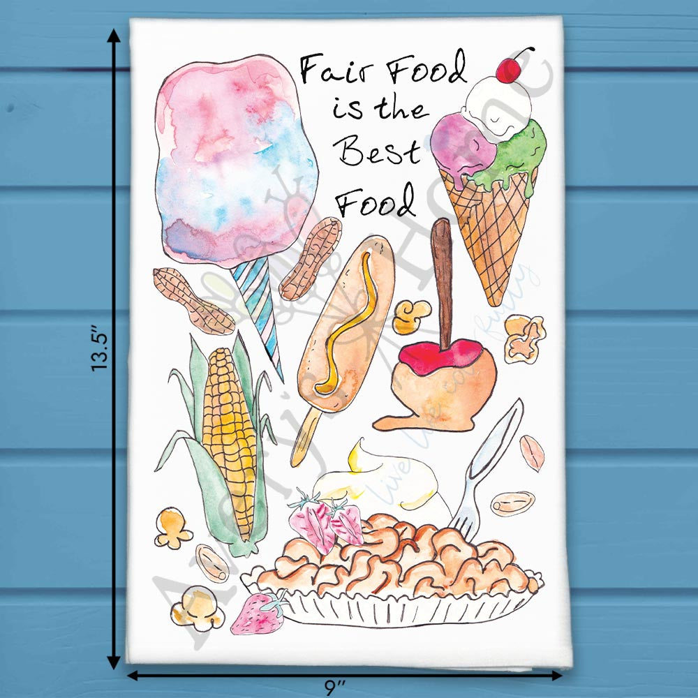 Fair Food Tea Towel – Festival Favorite Decor