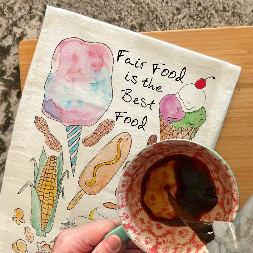 Fair Food Tea Towel – Festival Favorite Decor