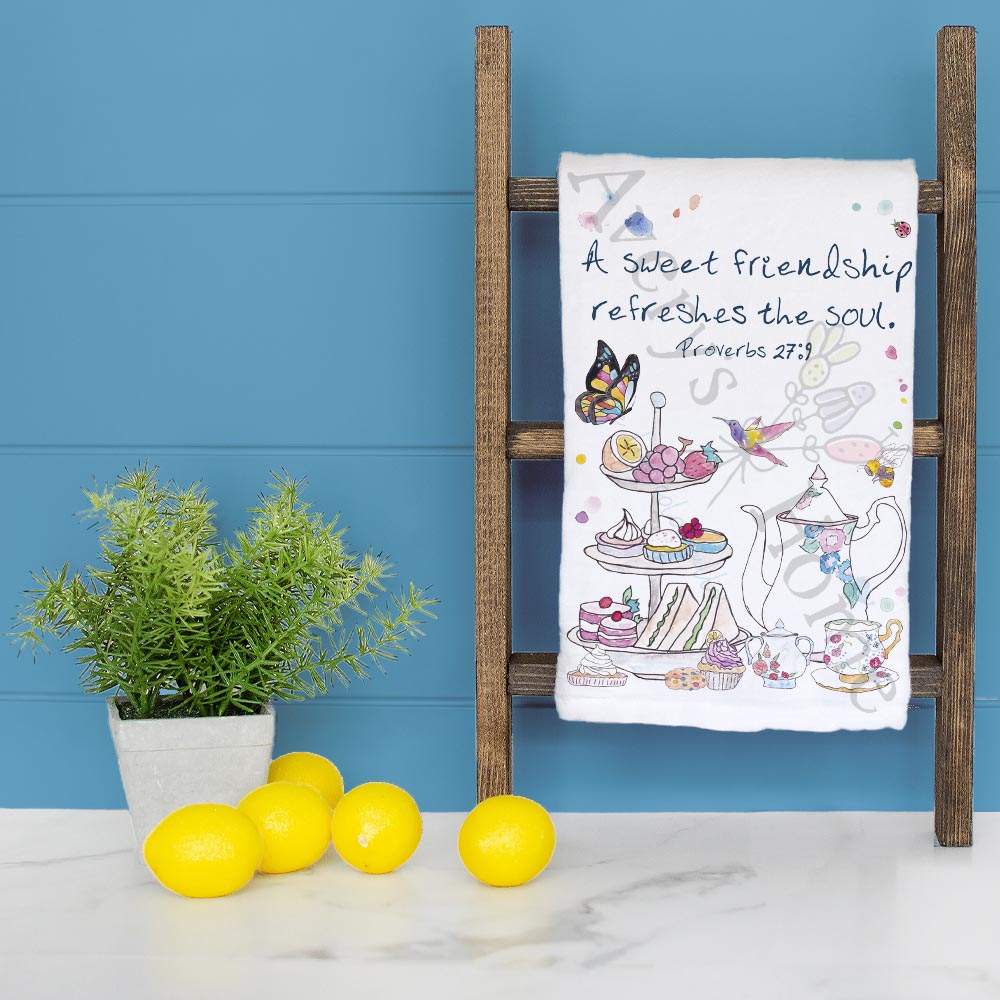 Friendship Refreshes the Soul Tea Towel – Faithful Gift