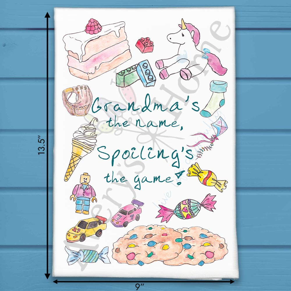 Grandma Spoiling Tea Towel – Funny Truth Gift