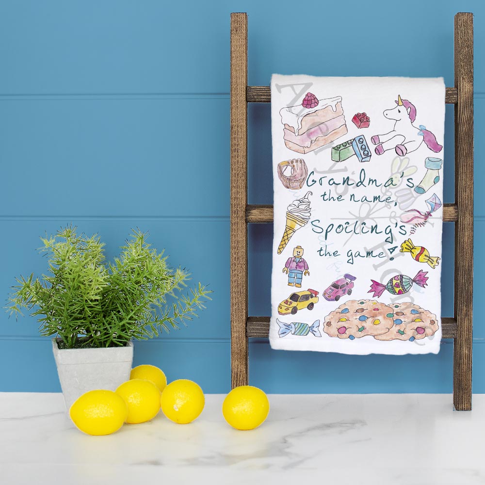 Grandma Spoiling Tea Towel – Funny Truth Gift