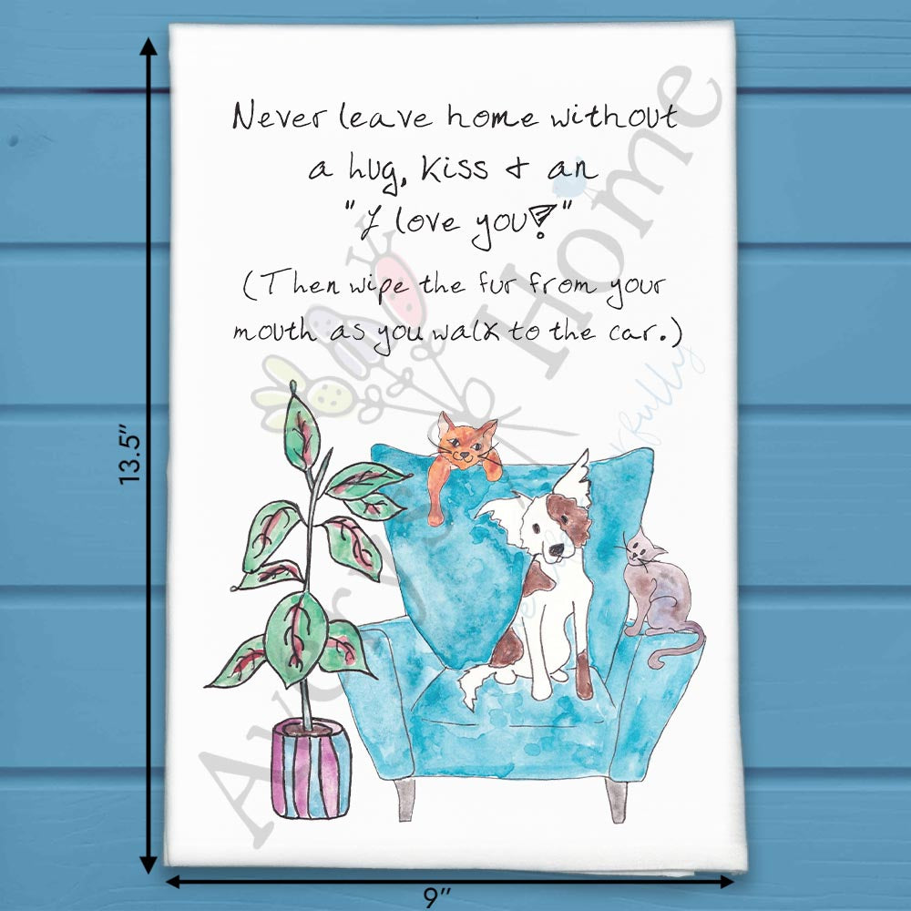 Never Leave Without Coffee Tea Towel – Daily Truth
