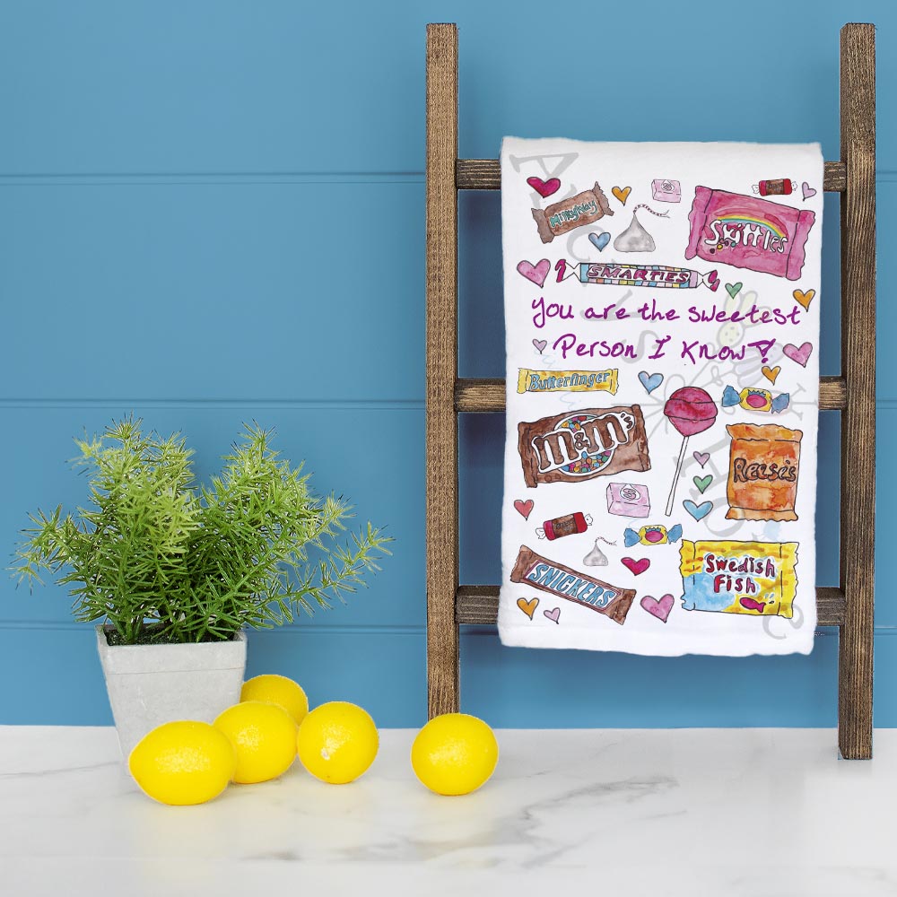 Sweetest Person Tea Towel – Everyday Gift Decor