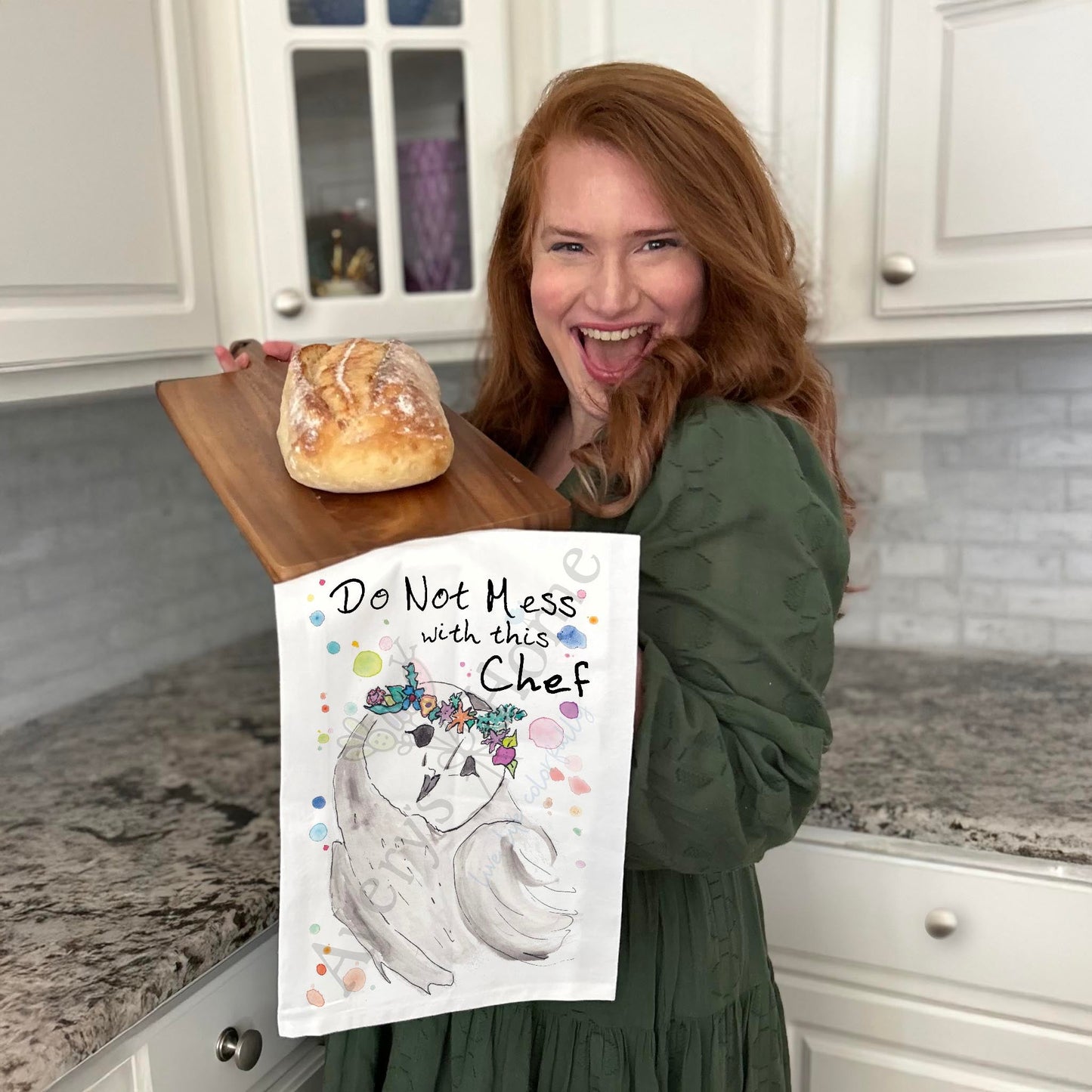 Don’t Mess With Chef Tea Towel – Bold Kitchen Gift