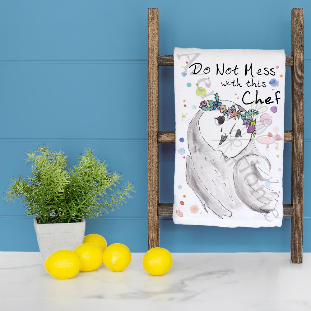 Don’t Mess With Chef Tea Towel – Bold Kitchen Gift