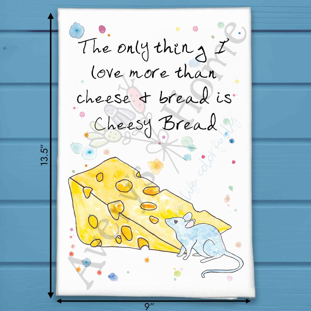 I Love Cheese Tea Towel – Dairy Delight Gift