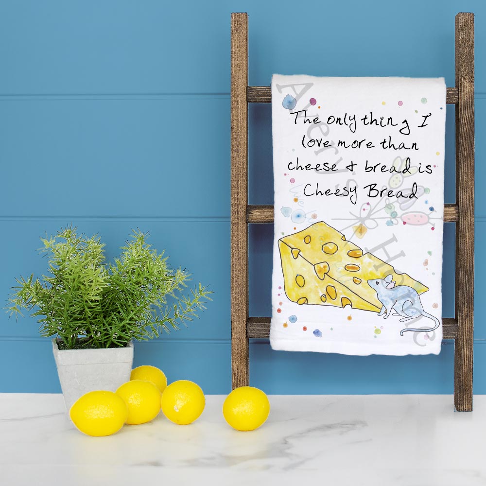 I Love Cheese Tea Towel – Dairy Delight Gift