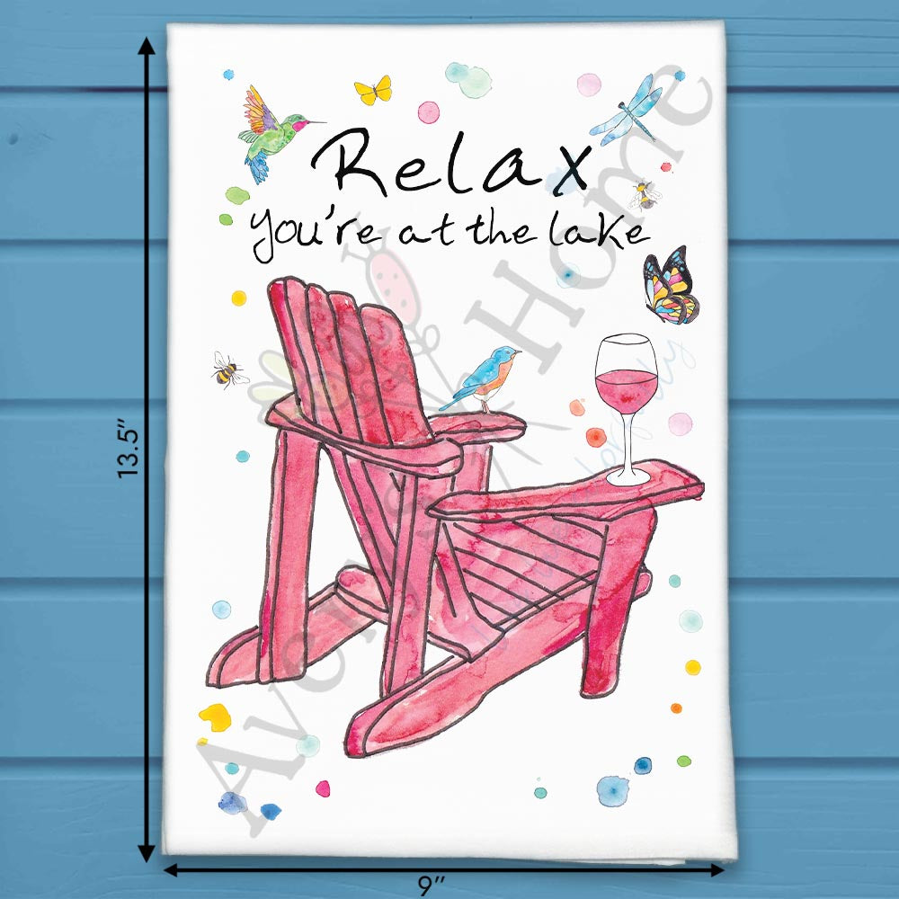 Lake Chair Relaxation Tea Towel – Dockside Decor