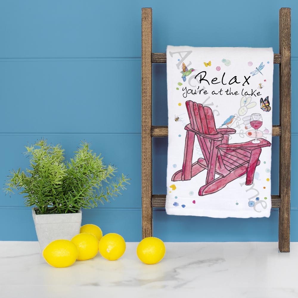 Lake Chair Relaxation Tea Towel – Dockside Decor