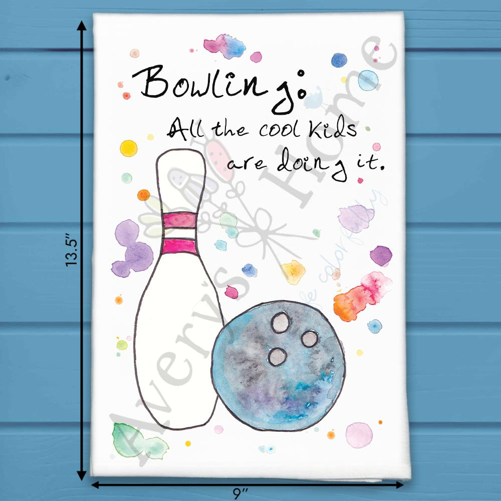Bowling Tea Towel – Alley Humor Decor