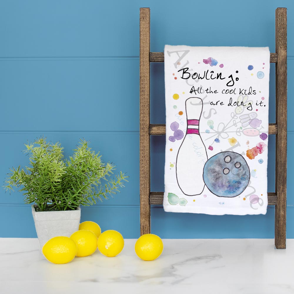 Bowling Tea Towel – Alley Humor Decor