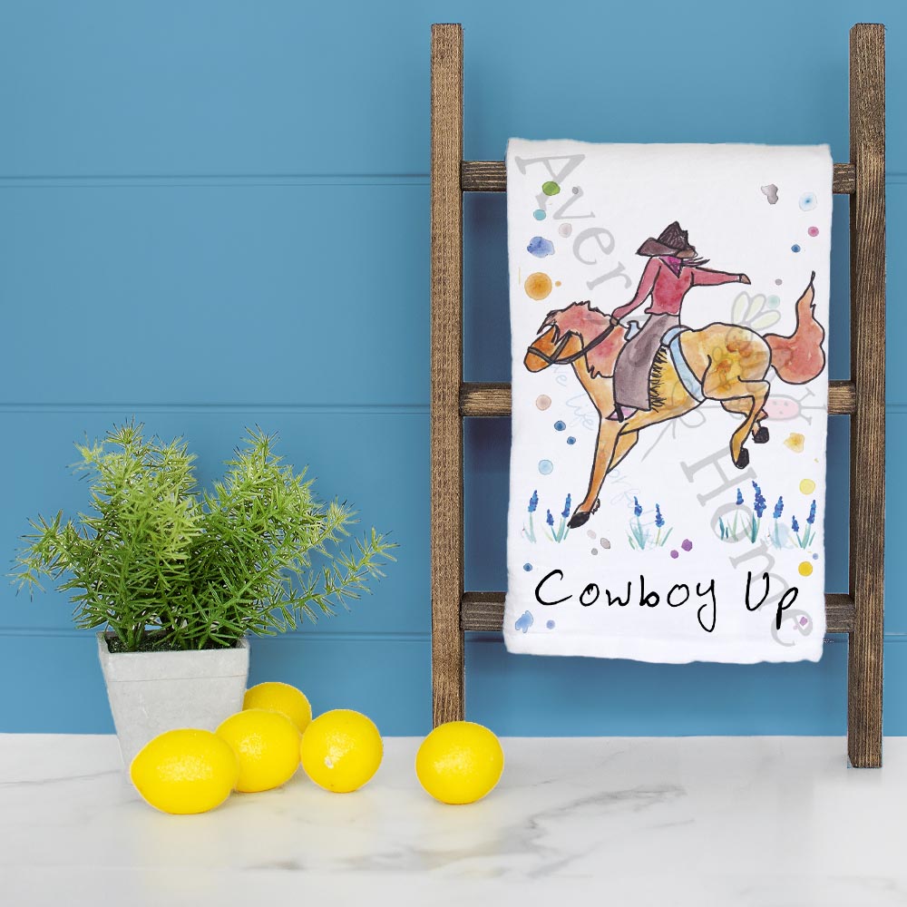 Cowboy Tea Towel – Rodeo Western Decor