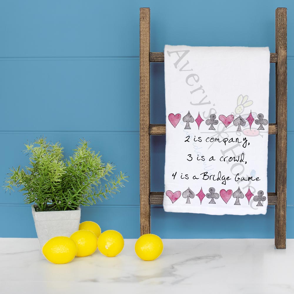 Funny Bridge Game Tea Towel – Humor Gift