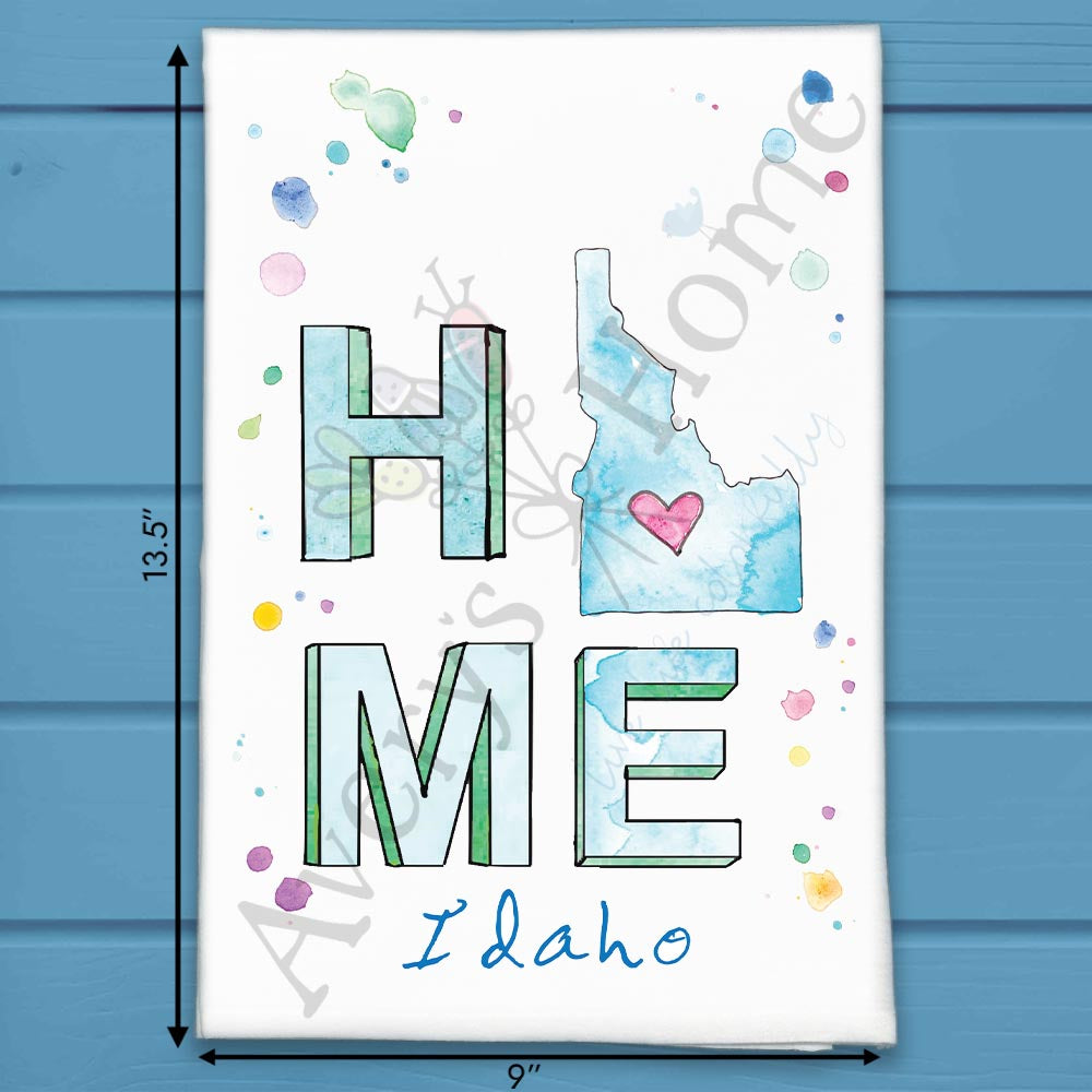 HOME in Idaho Tea Towel