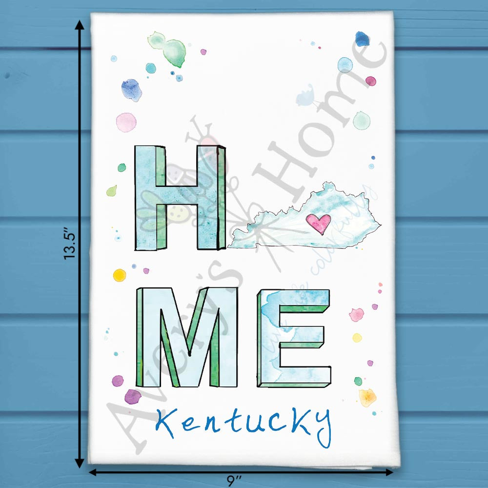HOME in Kentucky Tea Towel