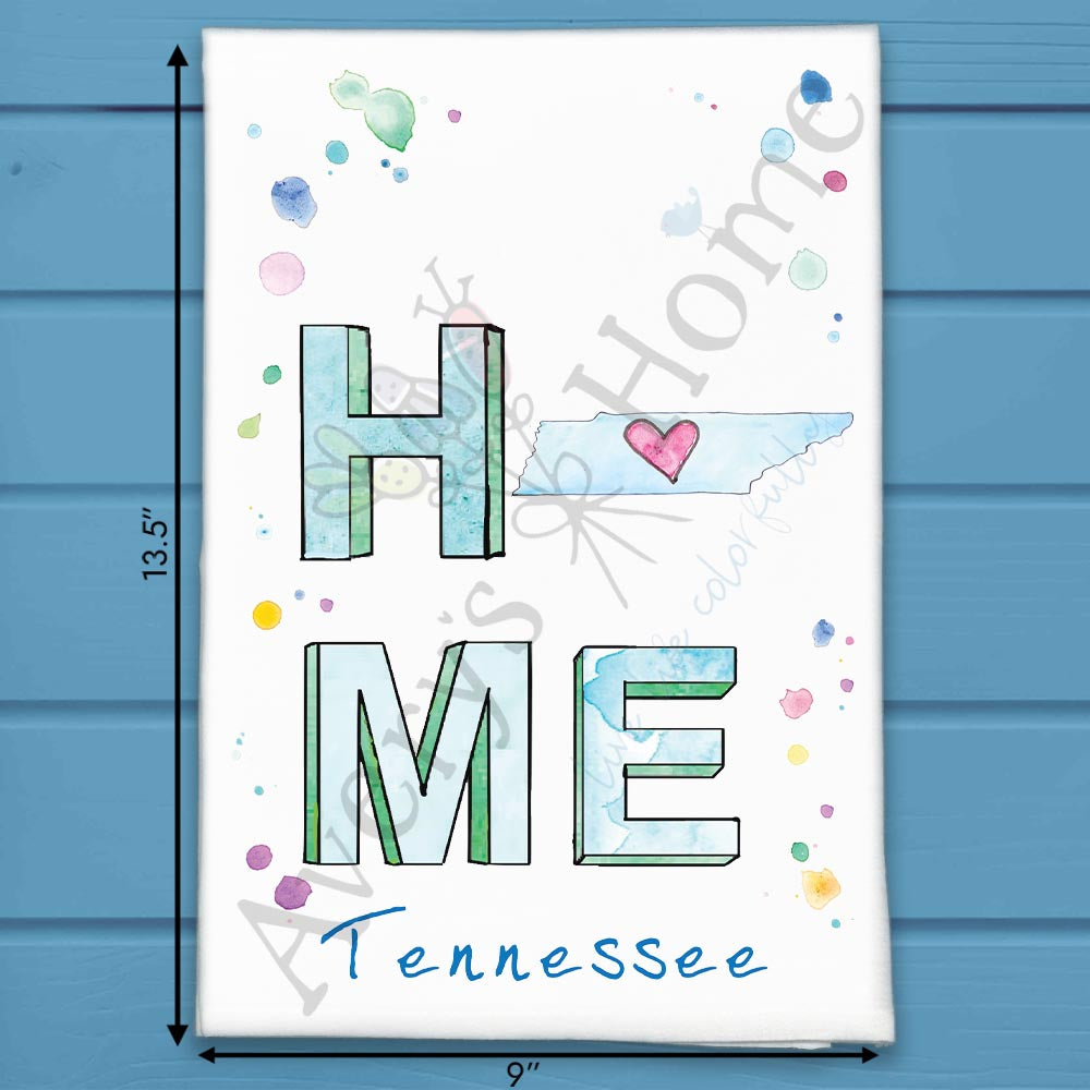 HOME in Tennessee Tea Towel