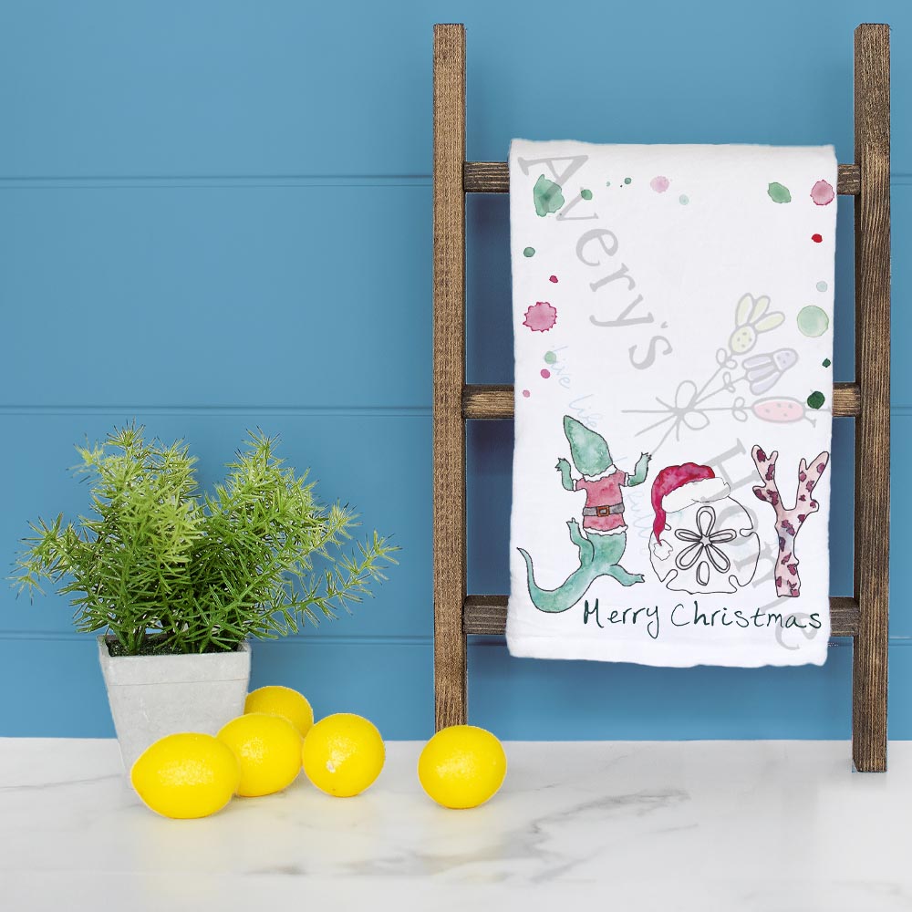 Coastal Joy Tea Towel – Repeat Beach Blessings