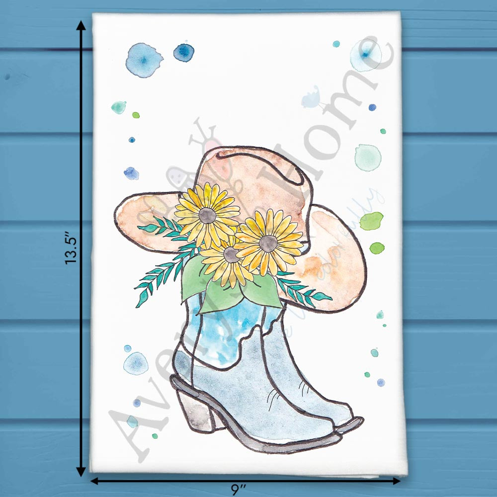Ride Like a Cowgirl Tea Towel – Floral Grit & Grace