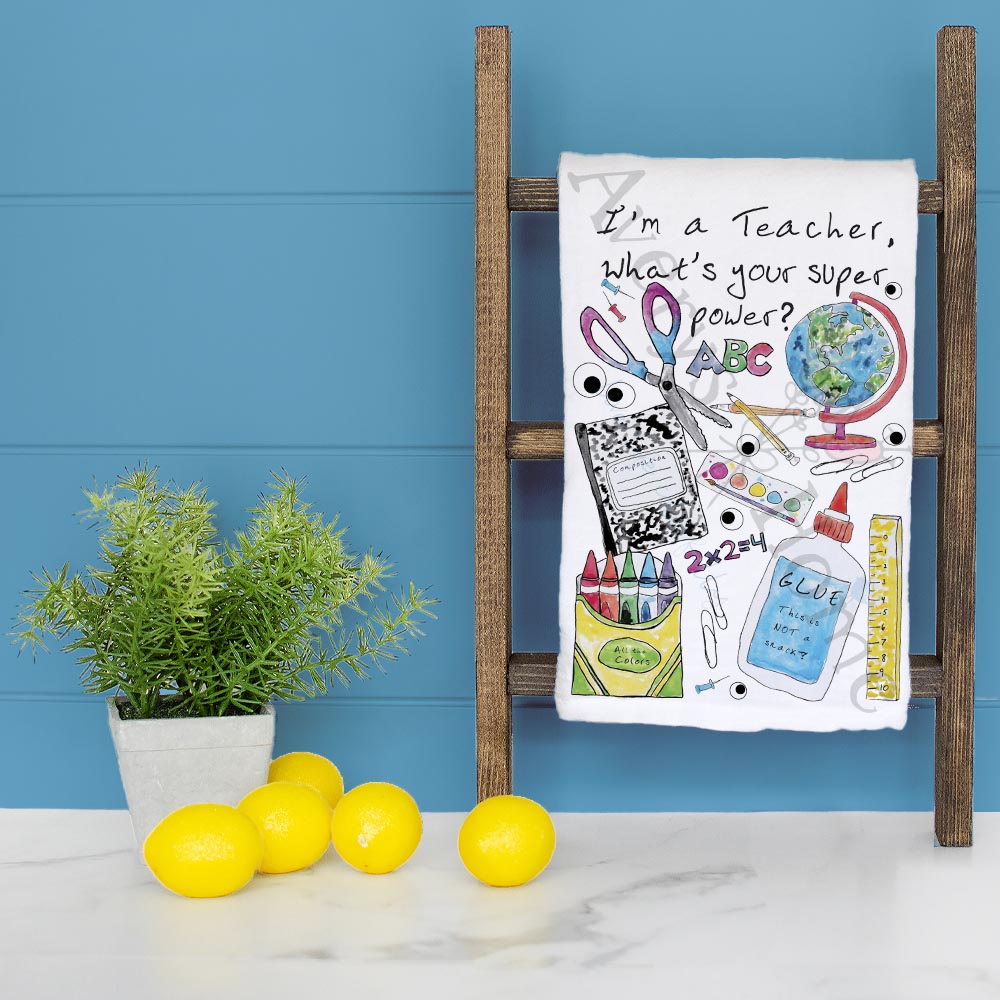 I’m a Teacher Tea Towel – Inspire, Educate, Repeat