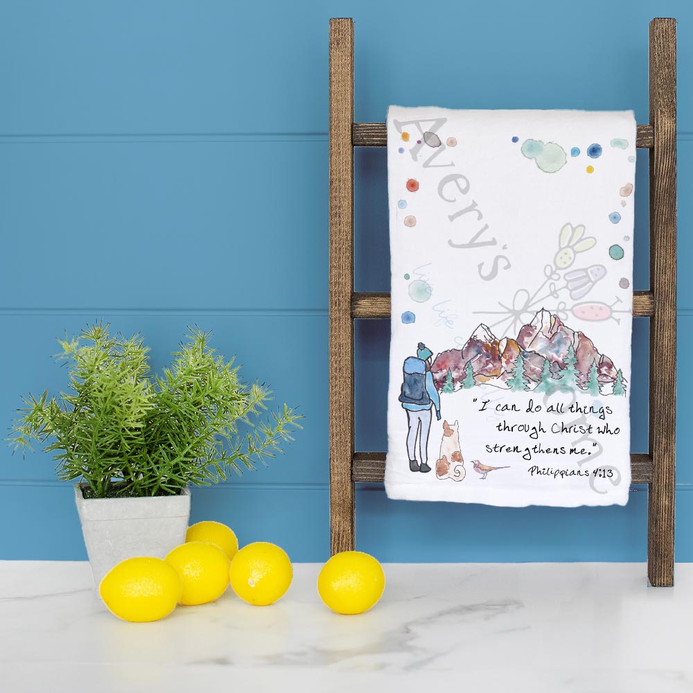 I can do All things Bible Verse Kitchen Home Décor Tea Towel