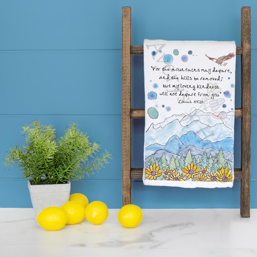 My Loving Kindness Bible Verse Kitchen Home Décor Tea Towel