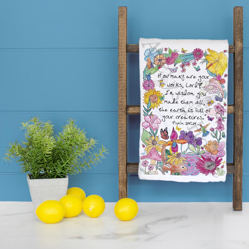 How many are your works, LORD Kitchen Home Décor Tea Towel