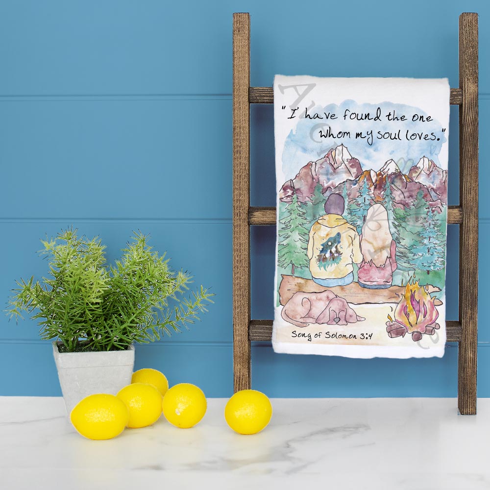 Found the One Whom Soul Loves Kitchen Bible Décor Tea Towel