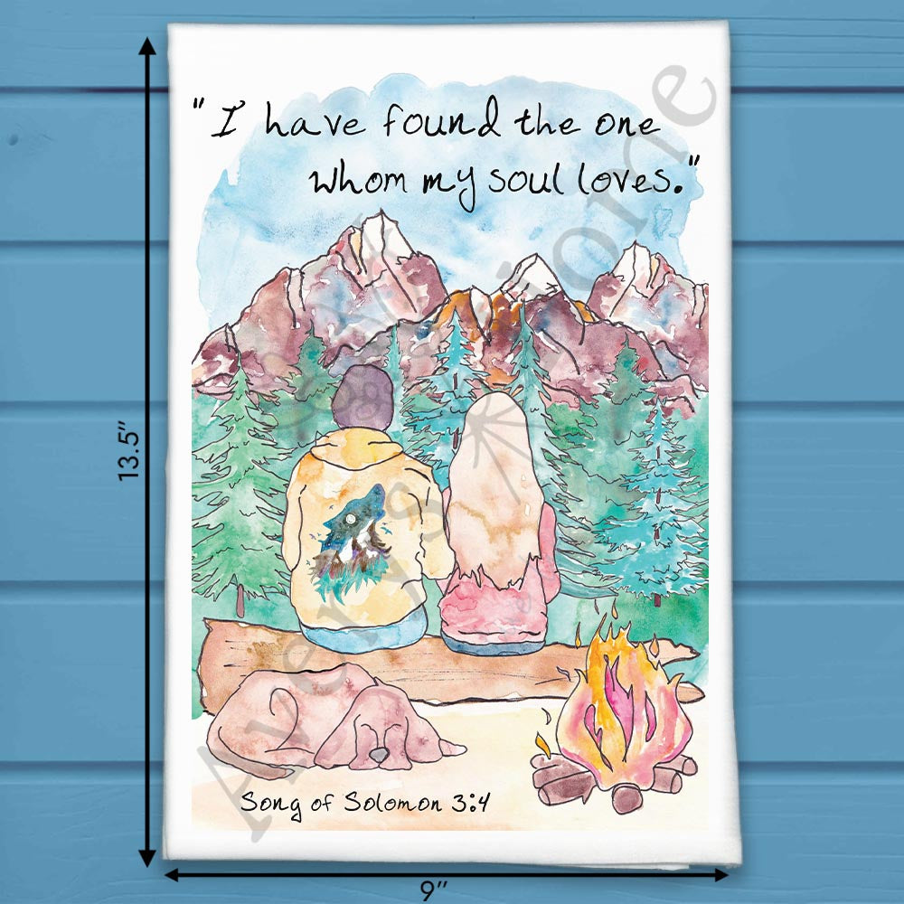 Found the One Whom Soul Loves Kitchen Bible Décor Tea Towel
