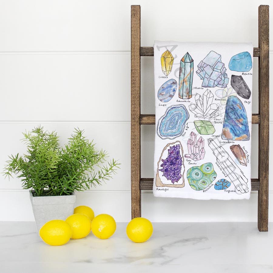 Crystal Gemstone Collector Kitchen Towel