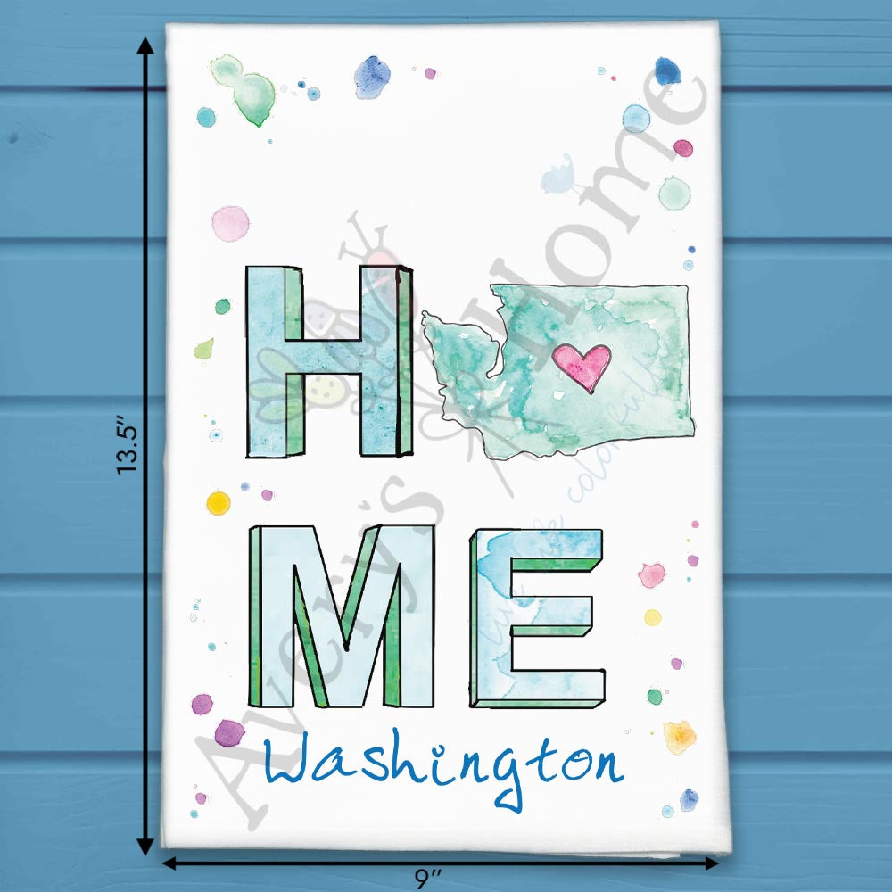 Home in Washington Tea Towel