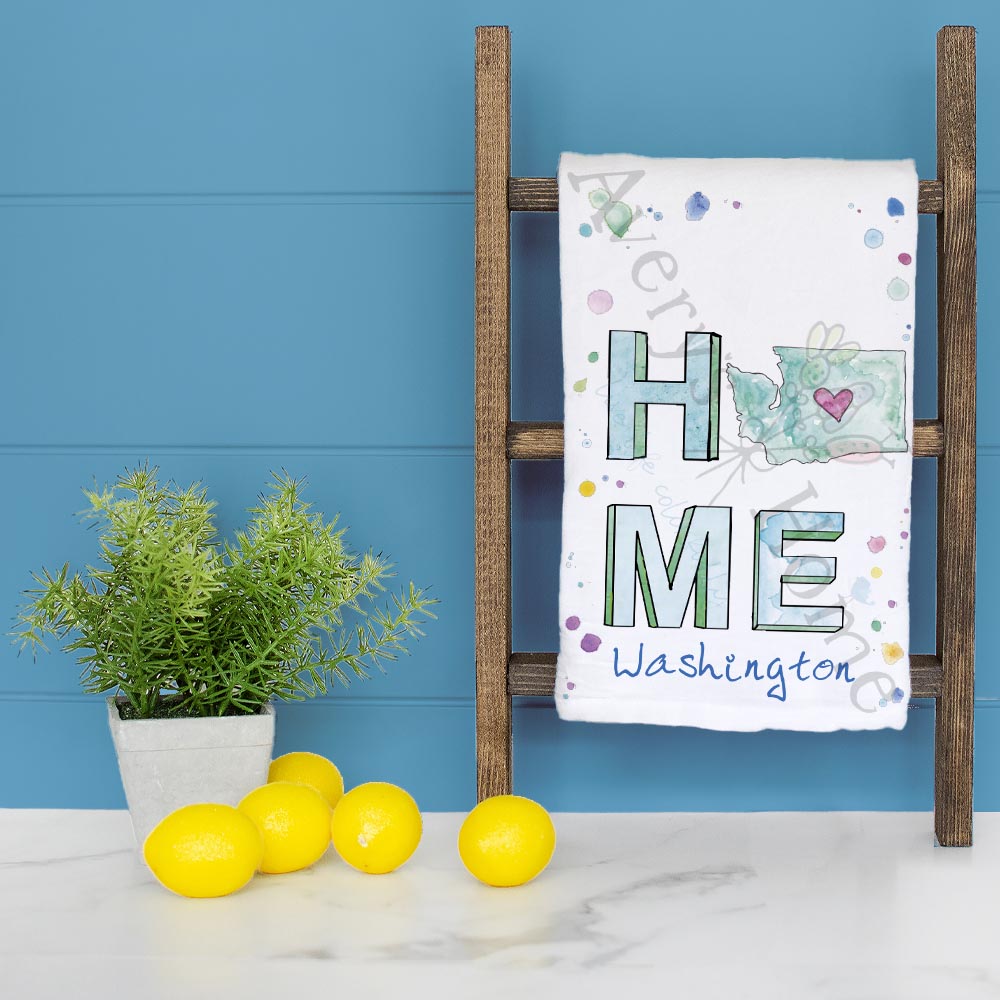 Home in Washington Tea Towel