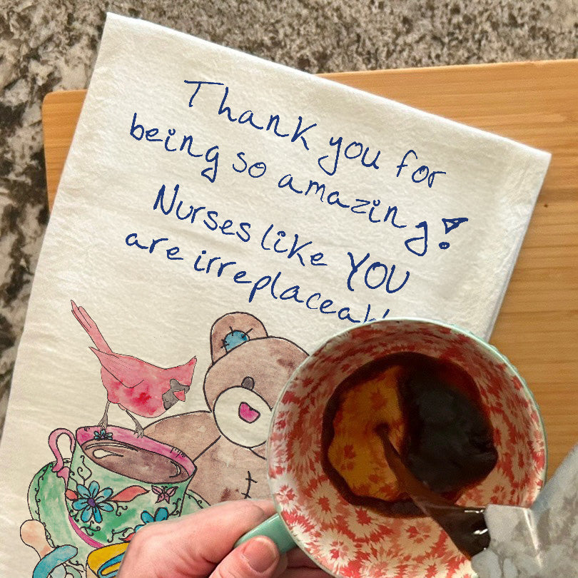 Nurse Appreciation Thank You Tea Towel